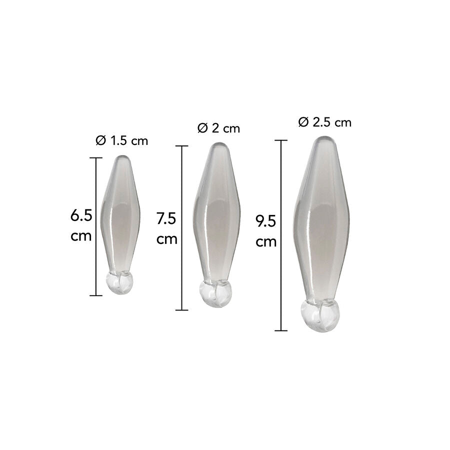 TOYJOY - JEU ANAL FINGER RIMMER 3 PIÈCES TRANSPARENT