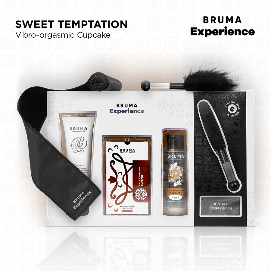 BRUMA XPERIENCE - KIT TENTATION DOUCE GÂTEAU AMÉRICAIN VIBRO-ORGASMIQUE