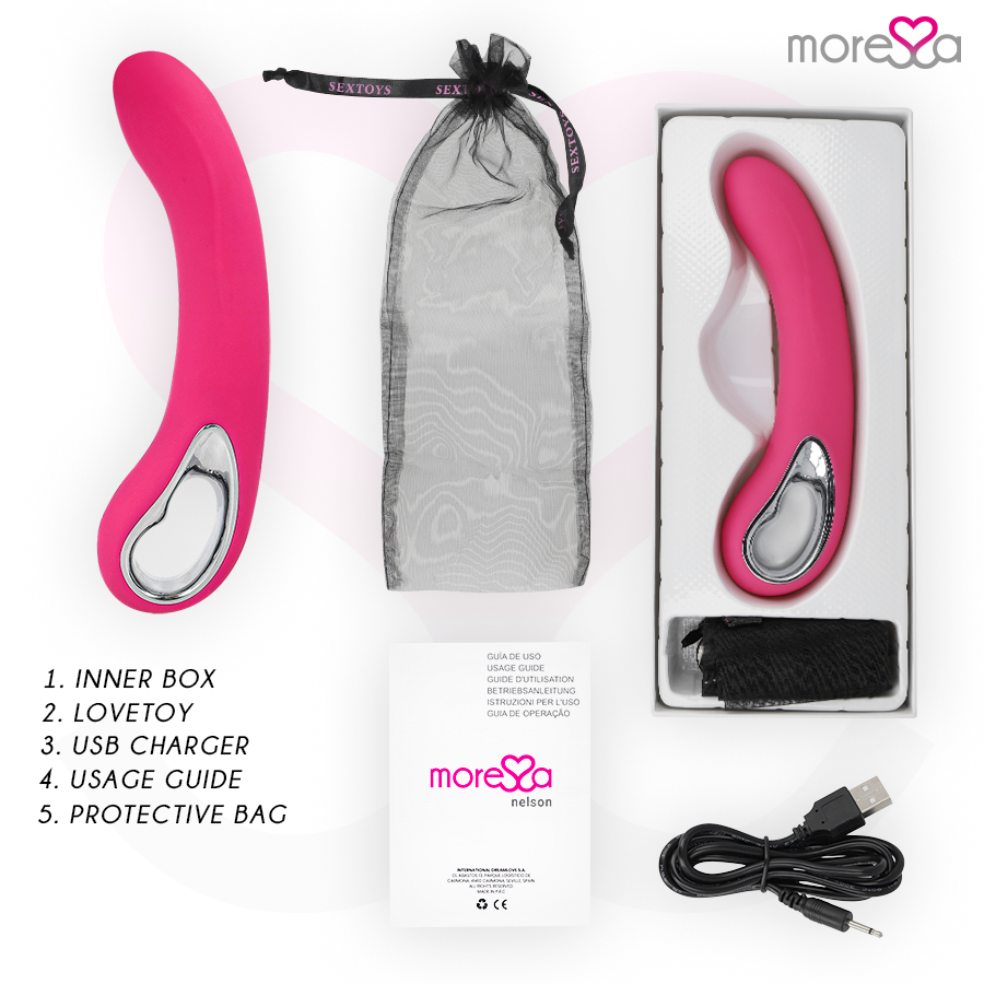MORESSA - NELSON RECHARGEABLE EN SILICONE PREMIUM