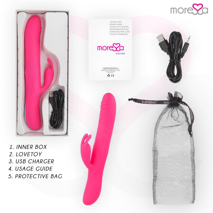 MORESSA - SILICONE RECHARGEABLE DE QUALITÉ SUPÉRIEURE WARREN