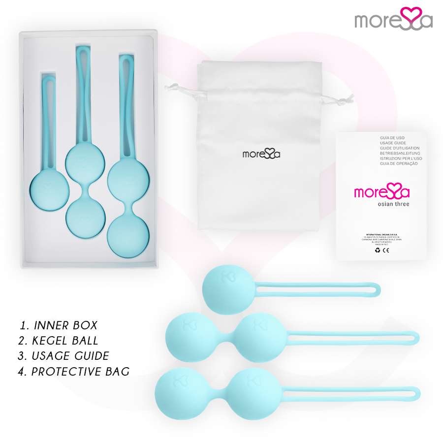 MORESSA - ENSEMBLE OSIAN SILICONE TURQUOISE PREMIUM