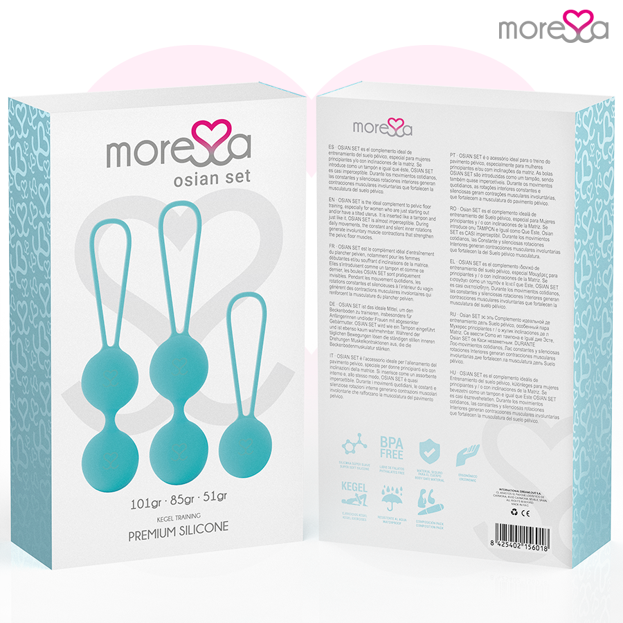 MORESSA - ENSEMBLE OSIAN SILICONE TURQUOISE PREMIUM