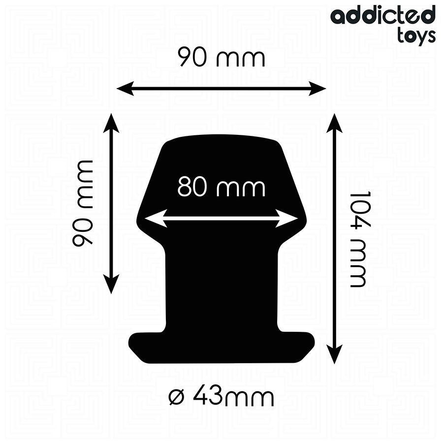 ADDICTED TOYS - PLUG ANAL CREUX EXTRÊME TAILLE L 10,4 CM