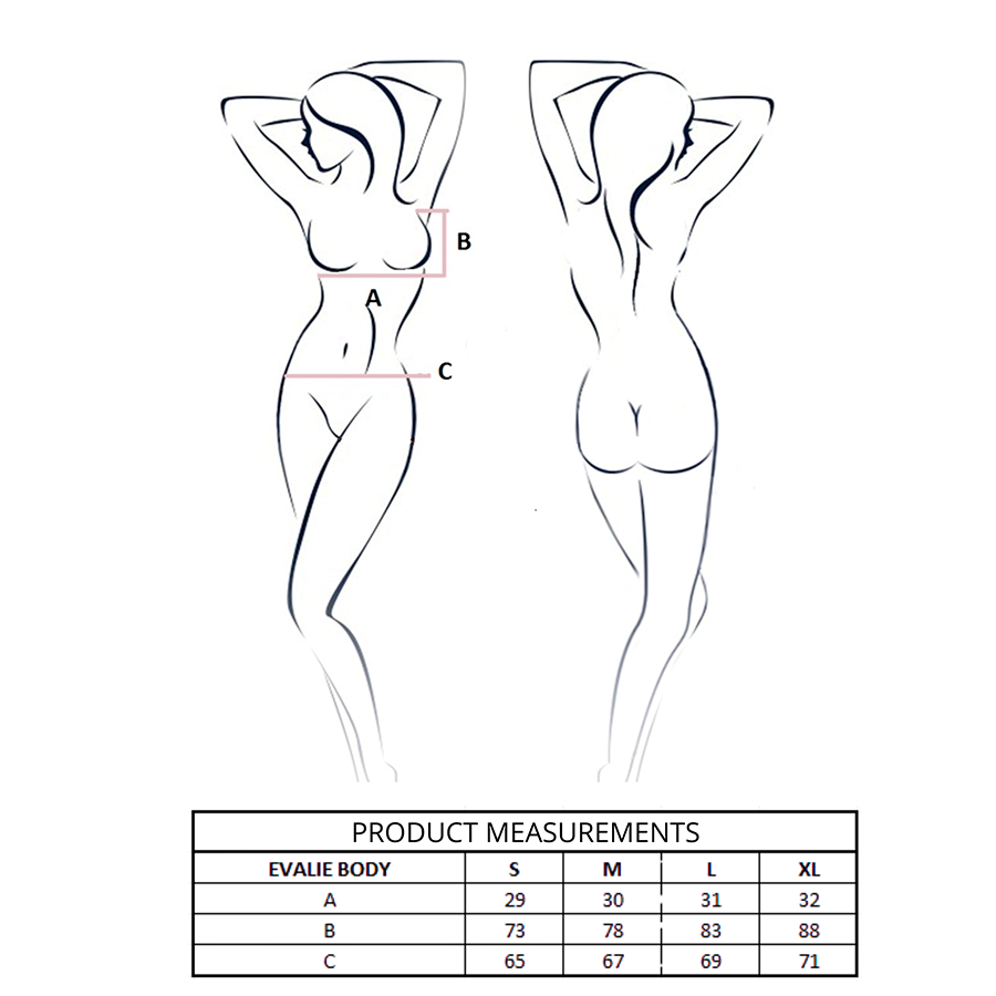 PASSION - BODY EVALIE BLANC L/XL