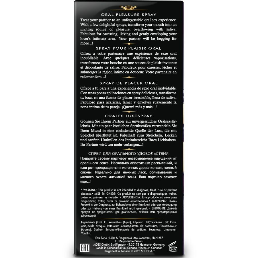 SHUNGA - WAVES PLAISIR SPRAY ORAL SÉDUCTEUR FRUITS EXOTIQUES 20 ML