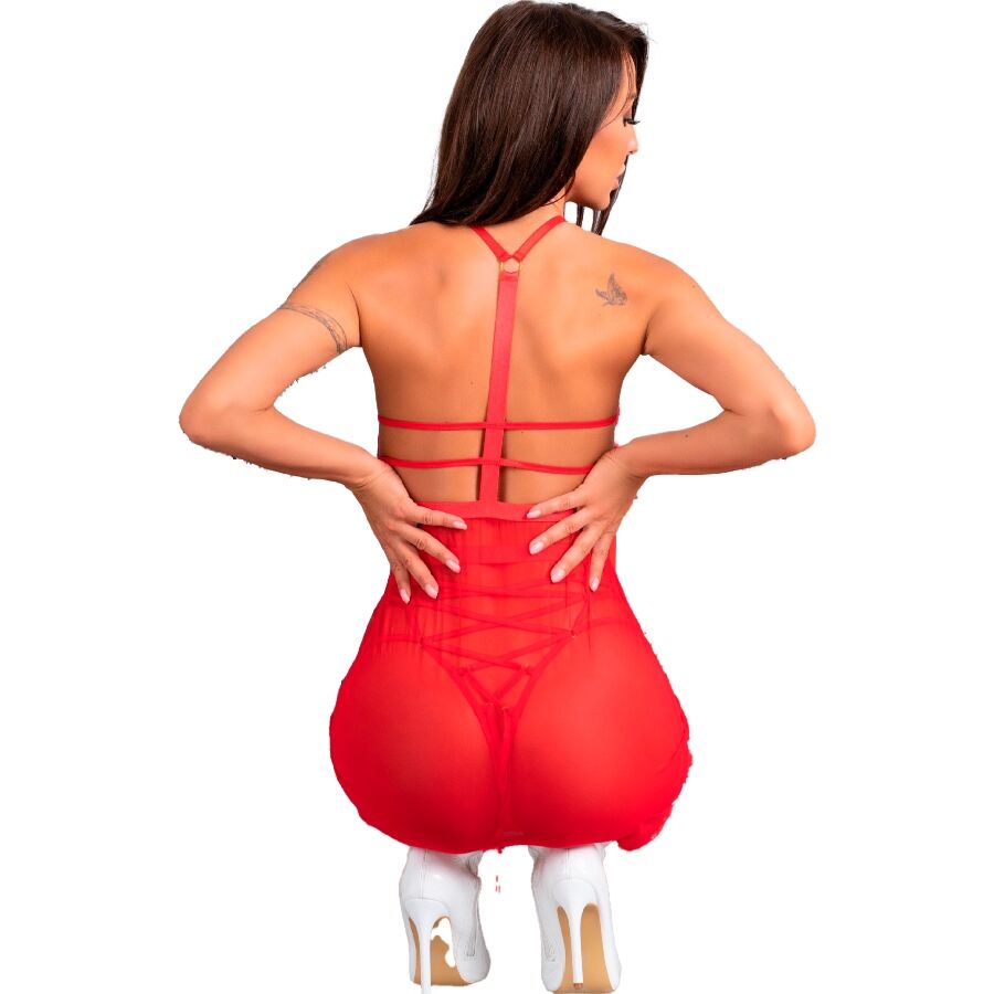 LIVCO CORSETTI FASHION - SANTAS CANDY LC 90722 CHEMISE DE NOËL + STRING S/M