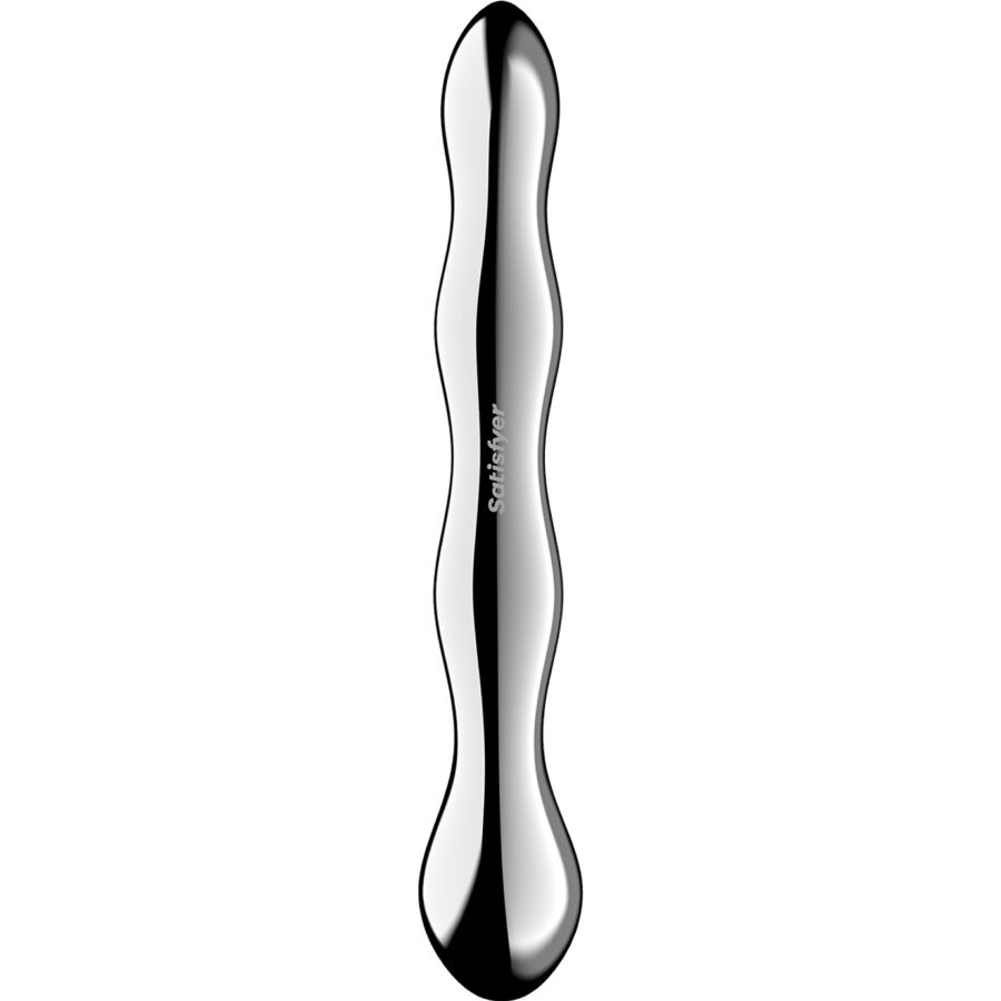 SATISFYER - COSMIC CREST 2 GODEMICHET DOUBLE EN ACIER INOXYDABLE