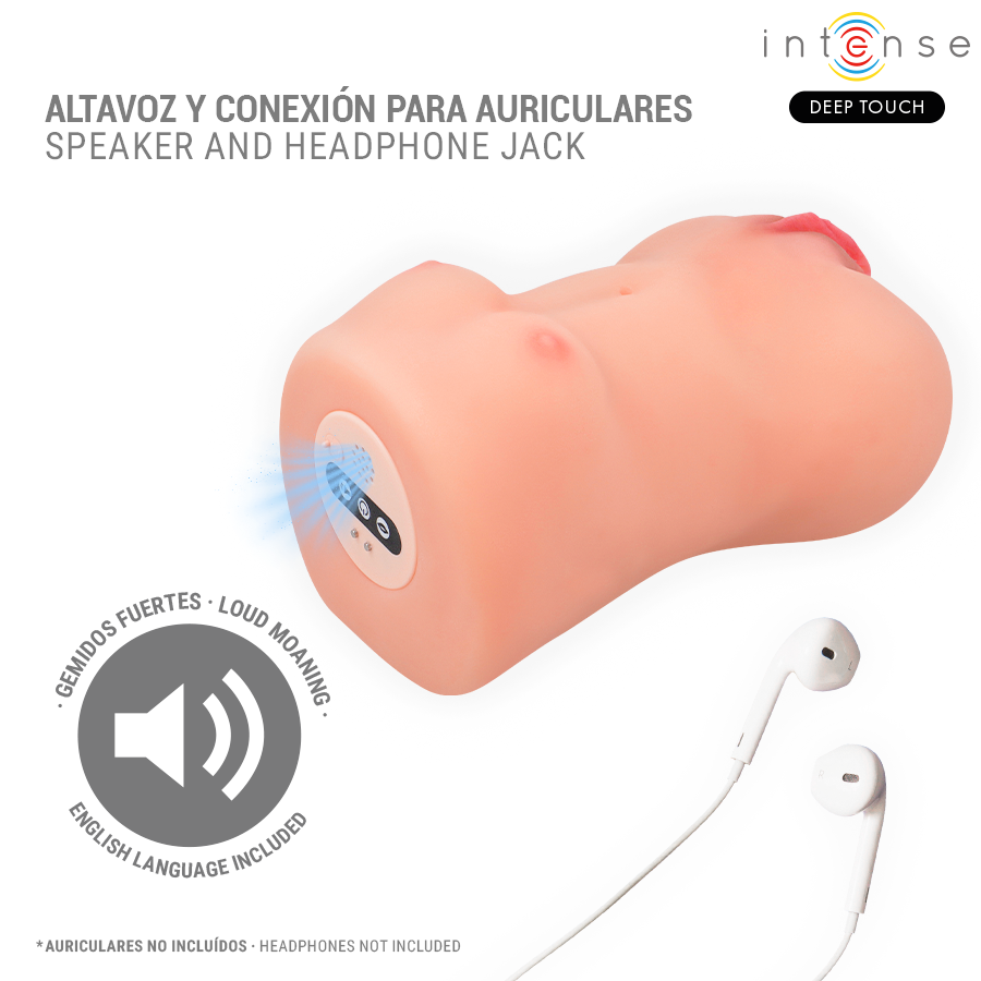 INTENSE DEEP TOUCH - VIBRATEUR ET MASTURBATEUR À SUCCION CATHERINE AVEC VOIX