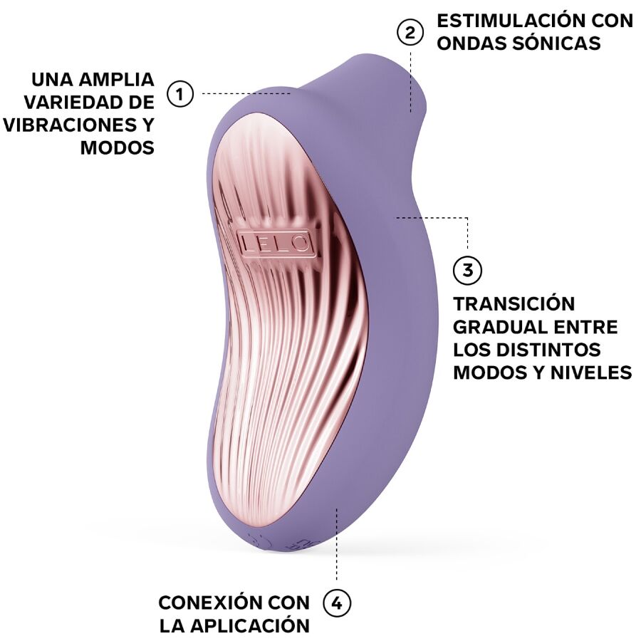 Stimulateur Clitoridien Sonique Sona 3 Connecté 12 Modes - Lelo