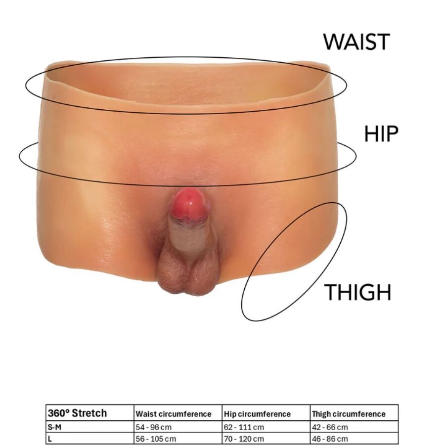 DÉSIR CACHÉ - ALTER EGO BOXERSHOT AVEC PÉNIS DE 18 CM TAILLE L