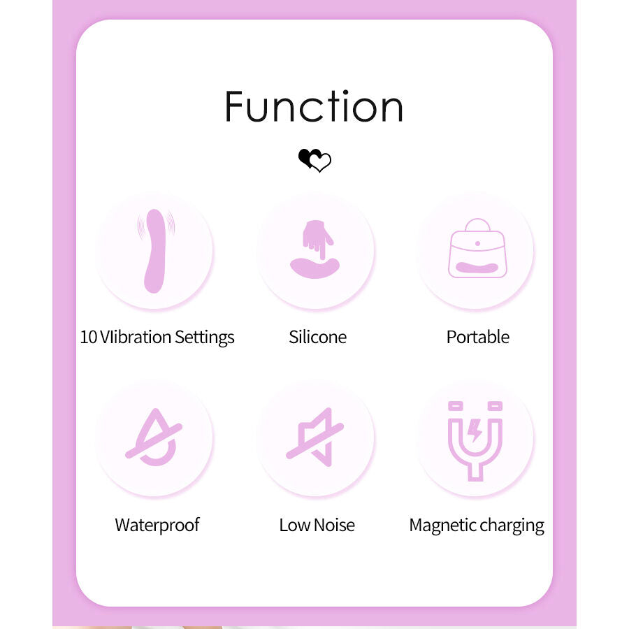 Vibromasseur Point G Elegant Double Embout 10 Modes Rechargeable - Pretty Love