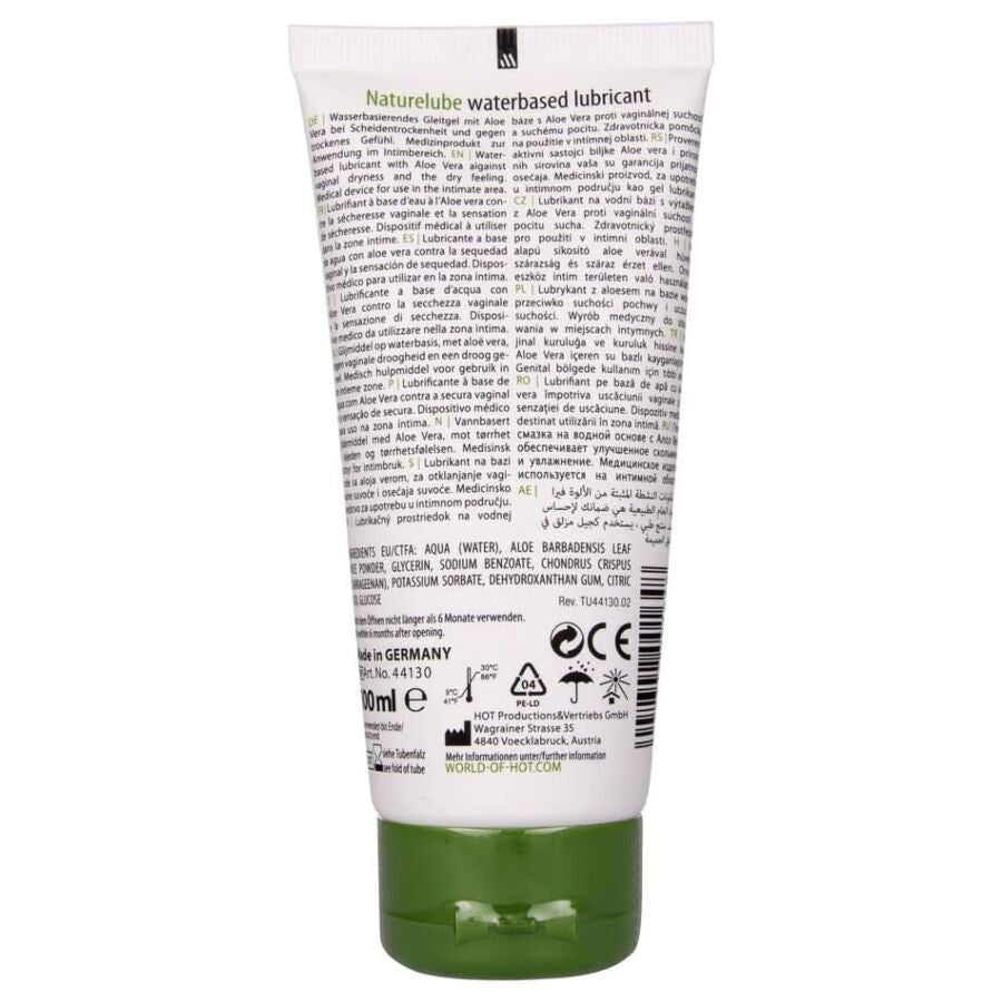 Lubrifiant Naturel à l'Aloe Vera Base Eau 2 Contenances - Hot