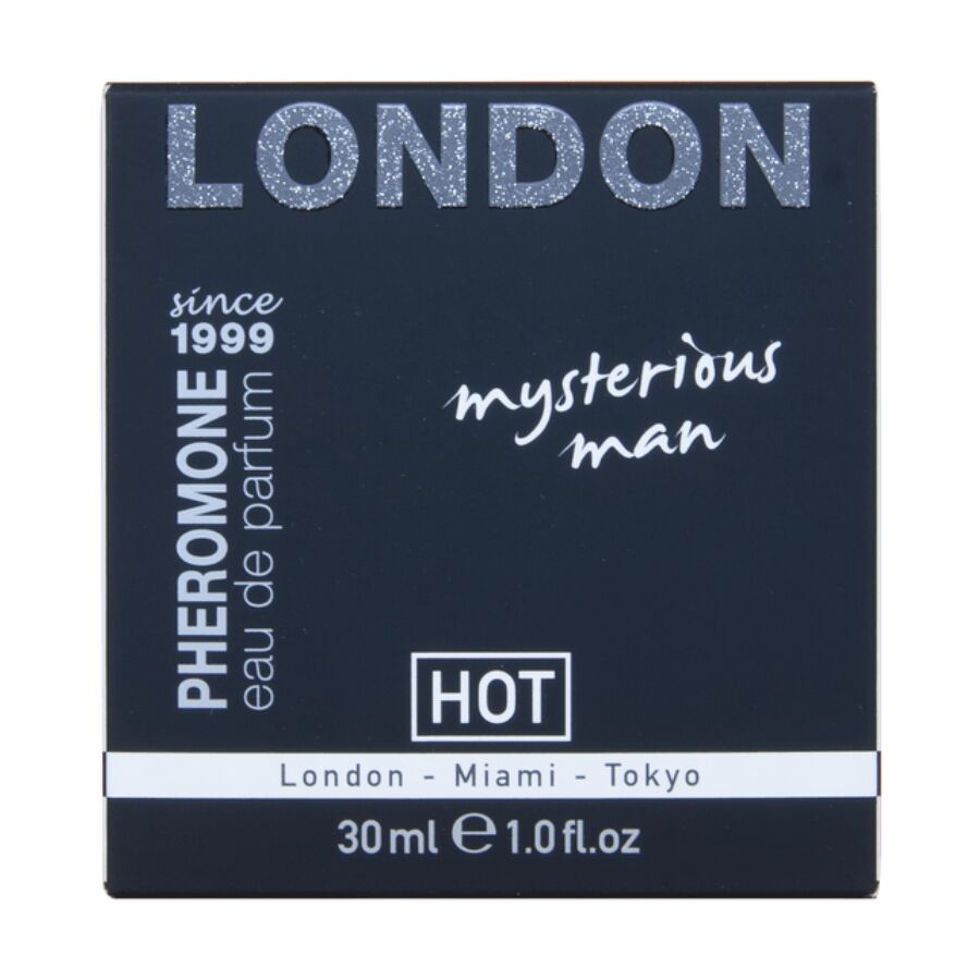 Parfum aux Phéromones London Mysterious Man Notes Boisées 30 ml - Hot