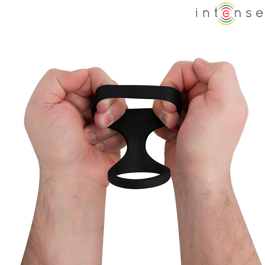 Cockring Texturé Rory Incurvé Souple Modèle 5 - Intense