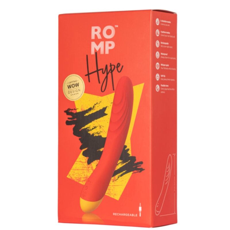 Vibromasseur Point G Hype Ergonomique Étanche Rechargeable USB - Romp