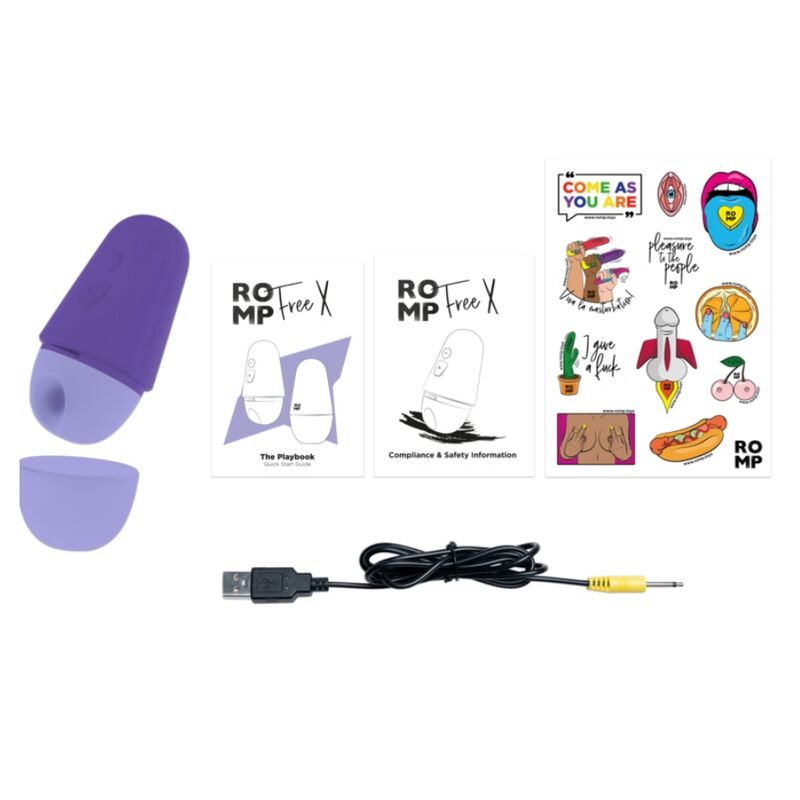 Stimulateur Clitoridien Free Ondes de Pression 10 Niveaux Rechargeable - Romp