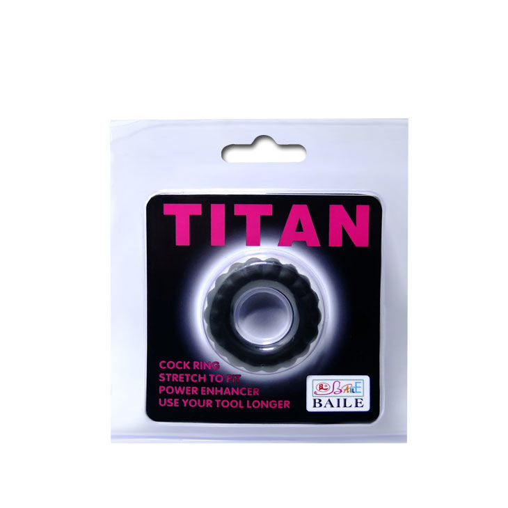 Cockring titan noir 2 cm