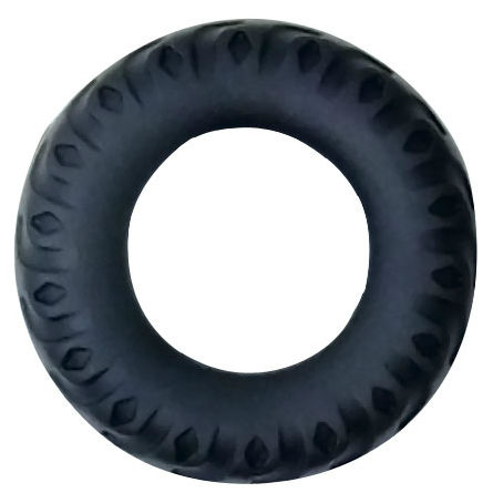 Cockring titan noir vert 2 cm