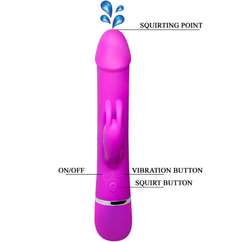 Vibrateur henry avec 12 modes de vibration et fonction squirt