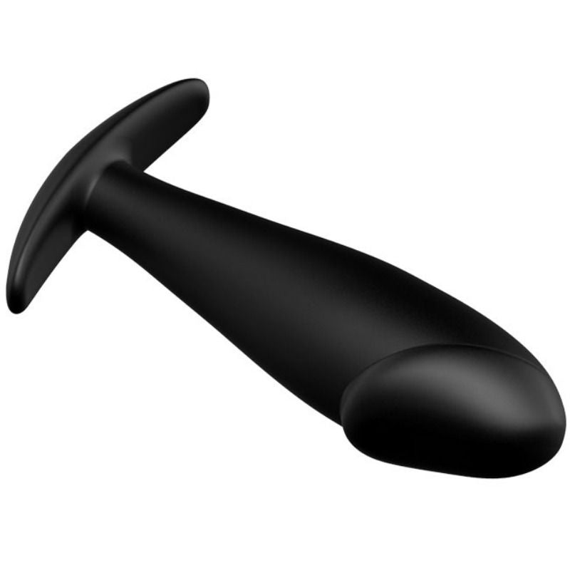 Plug anal forme de pénis en silicone noir