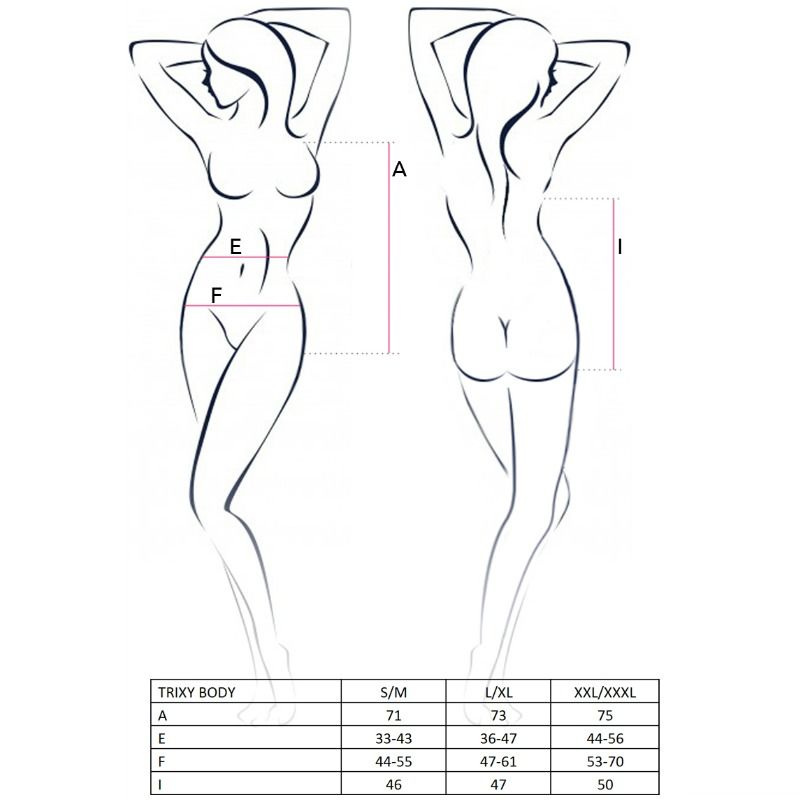 PASSION - FEMME TRIXY TEDDY NOIR TAILLE L/XL