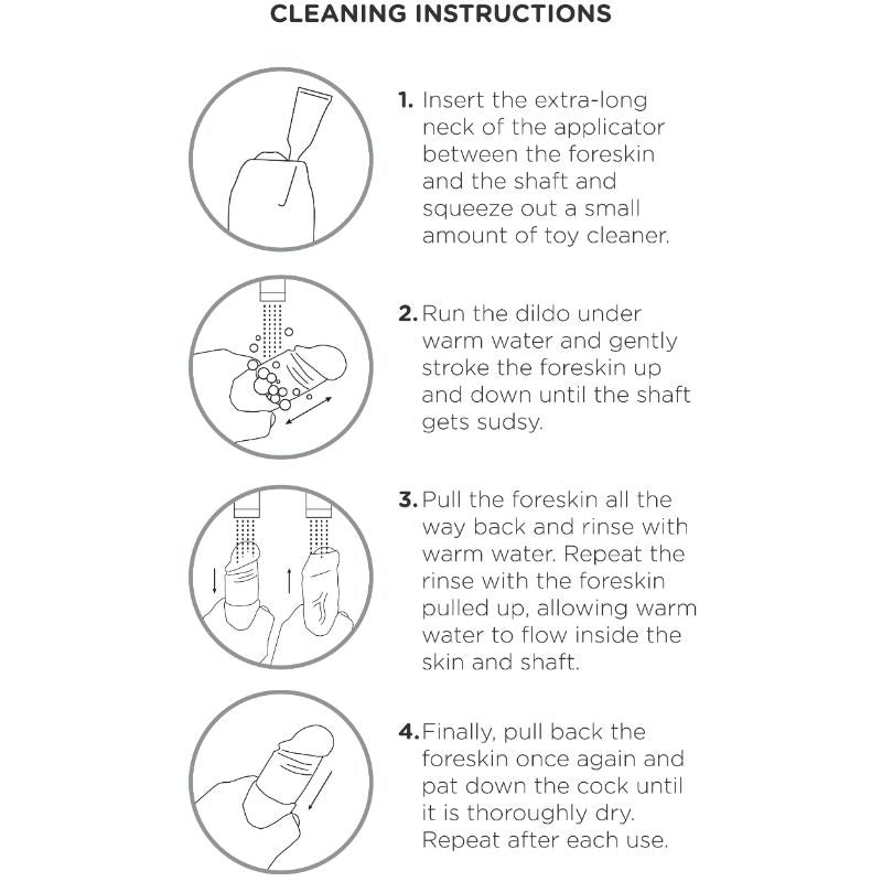 Gode réaliste chair non coupée 21 cm