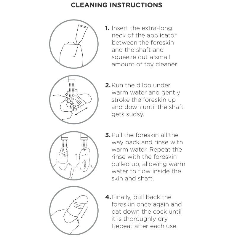 Gode réaliste chair non coupé 15 cm