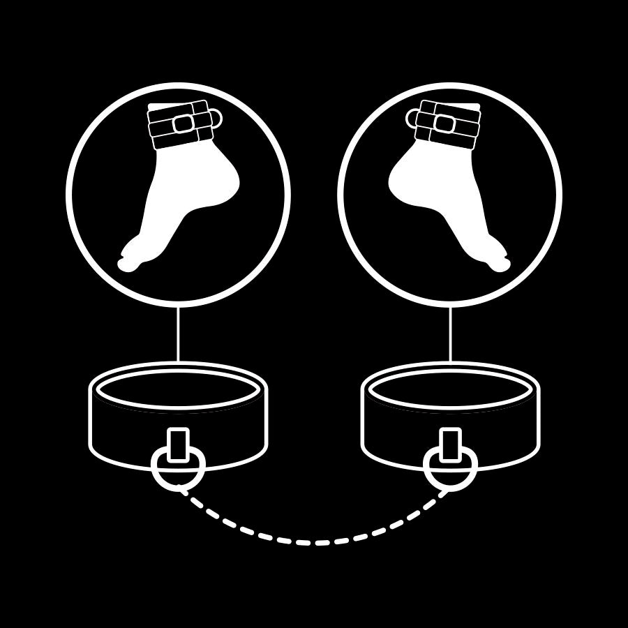 FETISH SUBMISSIVE - CHEVILLES EN CUIR VÉGÉTALIEN AVEC DOUBLURE EN NOPRÈNE