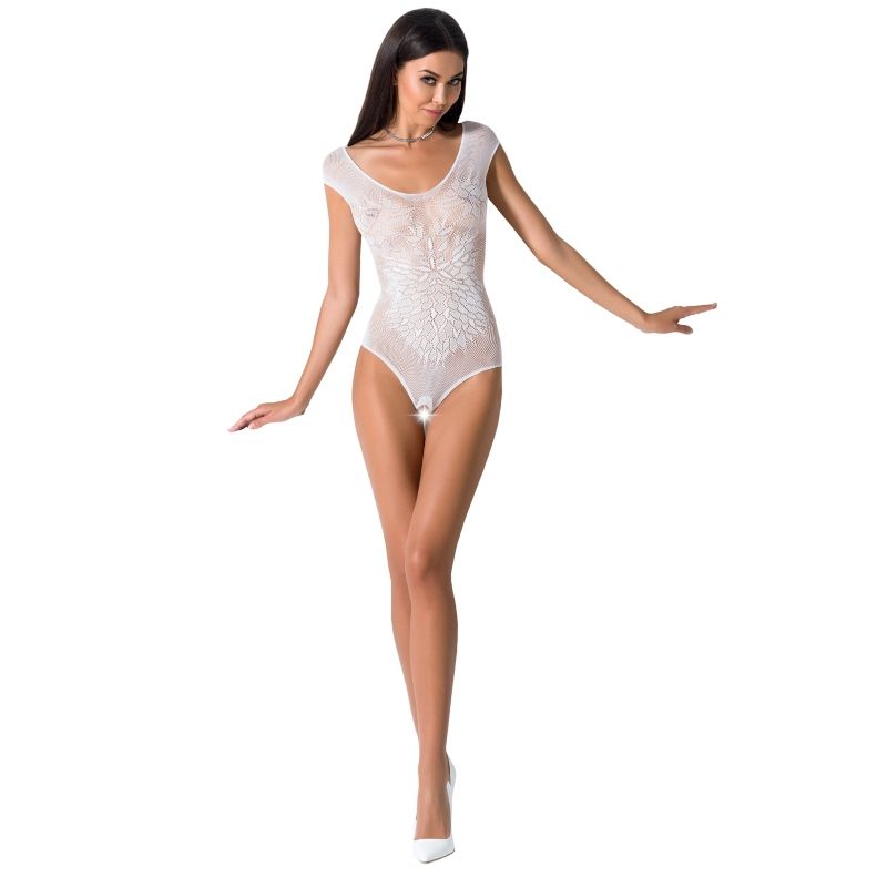 PASSION - FEMME BS064 BODYSTOCKING ROUGE TAILLE UNIQUE