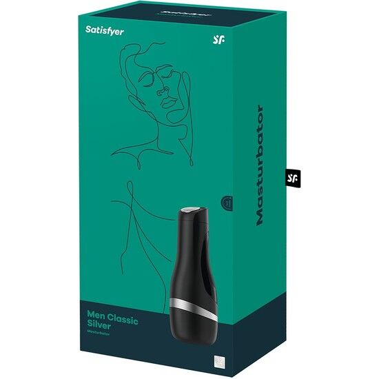 SATISFYER - MASTURBATEUR HOMME CLASSIQUE NOIR