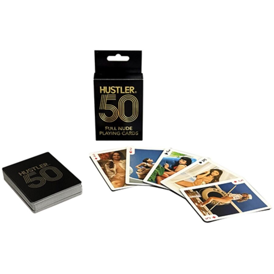 Jeu de Cartes Coquin Hustler 50 Full Nude Édition Limitée - Kheper Games