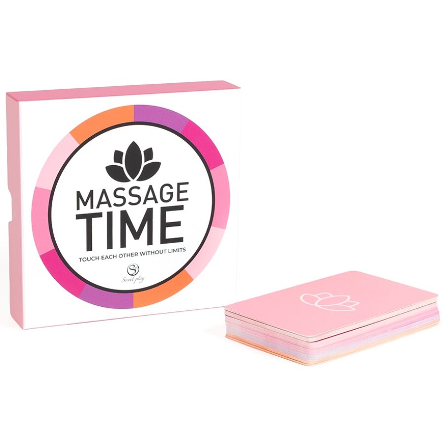 Jeu de Couple Massage Time 50 Cartes Sensuelles - Secretplay