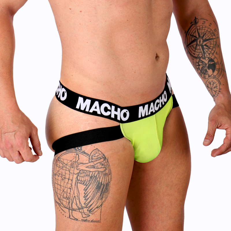 Jockstrap Homme MX28F Lycra Sangles Doubles Effet Push-Up - Macho Underwear