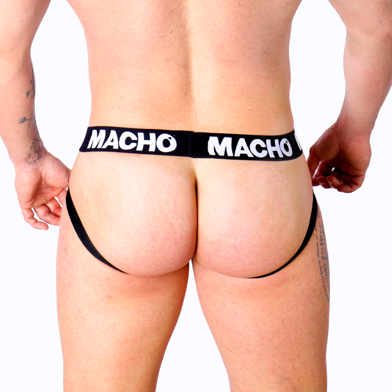 Jockstrap Masculin MX28F Rose Fluo Lycra Double Sangle - Macho Underwear