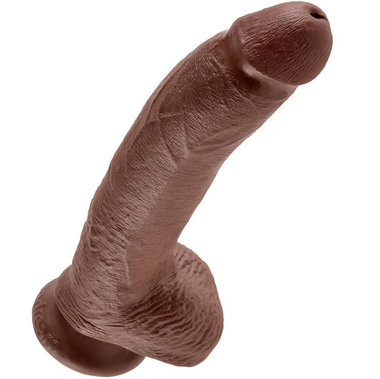 Gode réaliste King Cock — marron