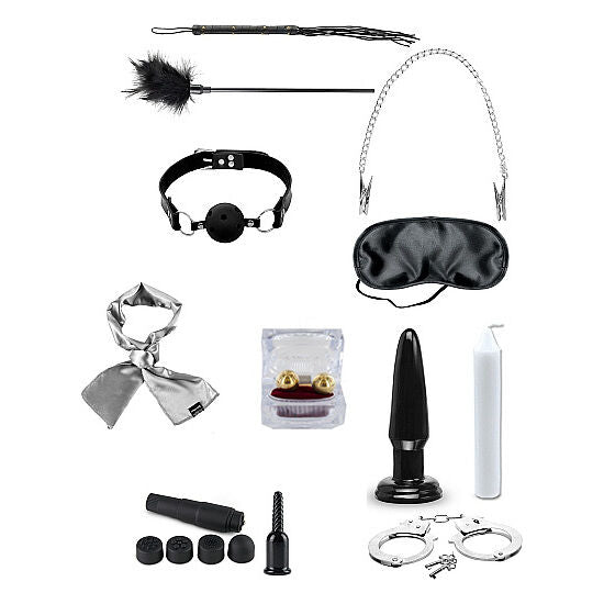 Kit BDSM Fétichiste Complet 10 Accessoires Tout-en-Un - Fetish Fantasy
