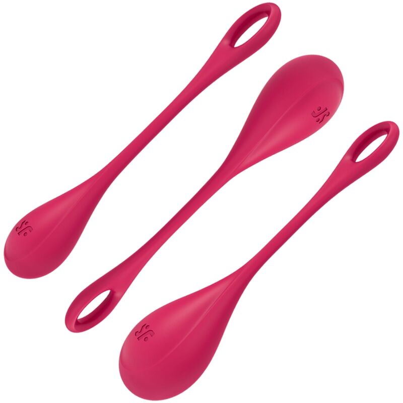 Kit Boules de Kegel Yoni Power 1 Progressif 3 Tailles - Silicone - Satisfyer