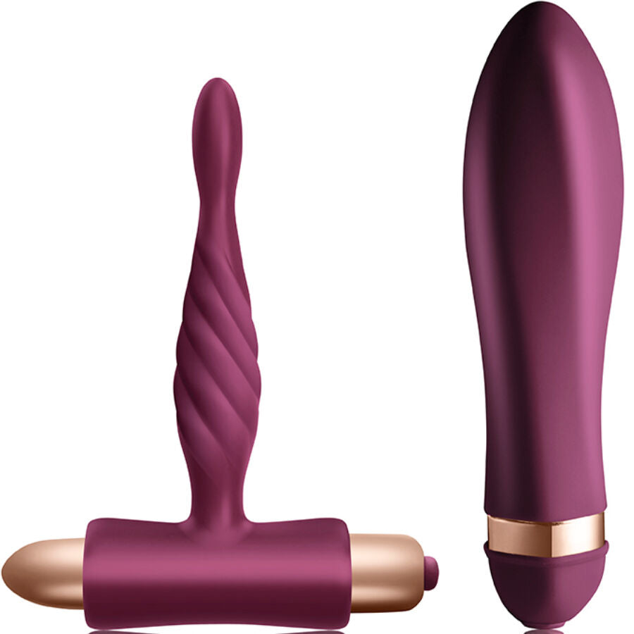Kit Vibromasseur Twisted + Plug Anal Débutant Dare 10 Vitesses IPX7 - Climaximum