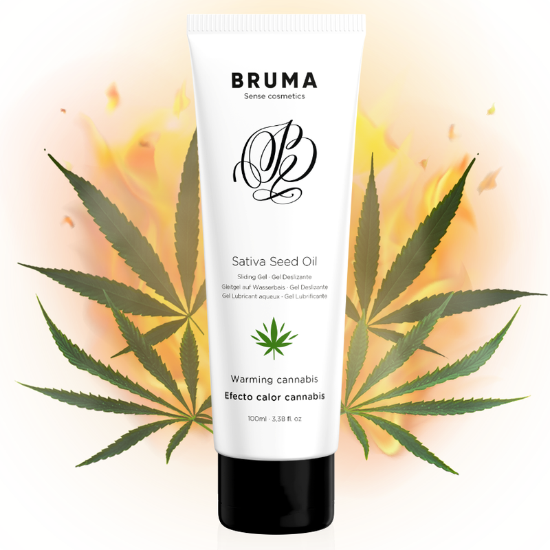 Lubrifiant Chauffant Cannabis Base Eau - Gel Aromatisé - Bruma