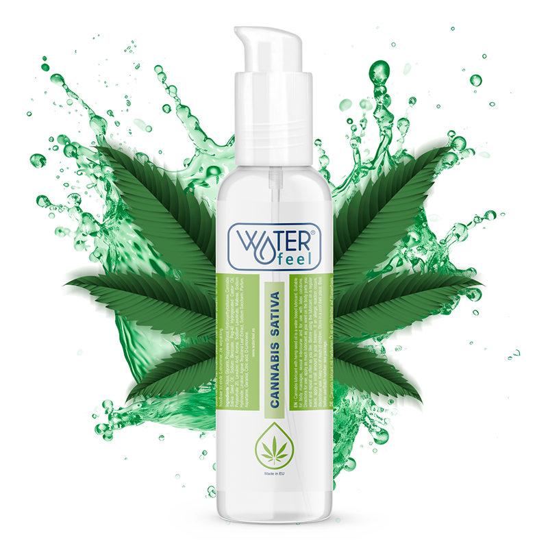 Lubrifiant Eau Cannabis Huile de Chanvre Arôme Unique 150 ml - Waterfeel