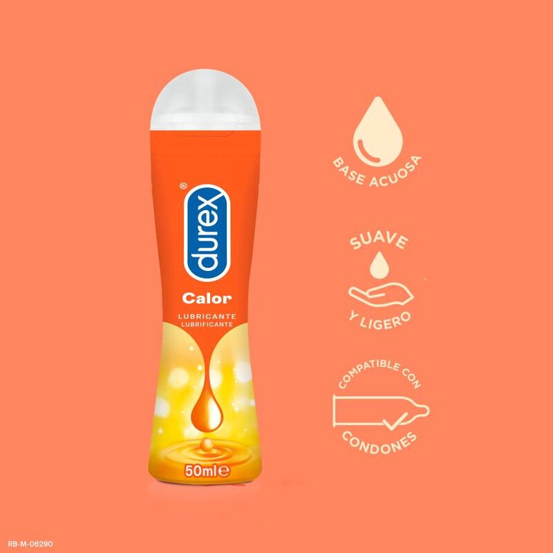 Lubrifiant Effet Chaleur Play Calor Base Eau 50 ml - Durex
