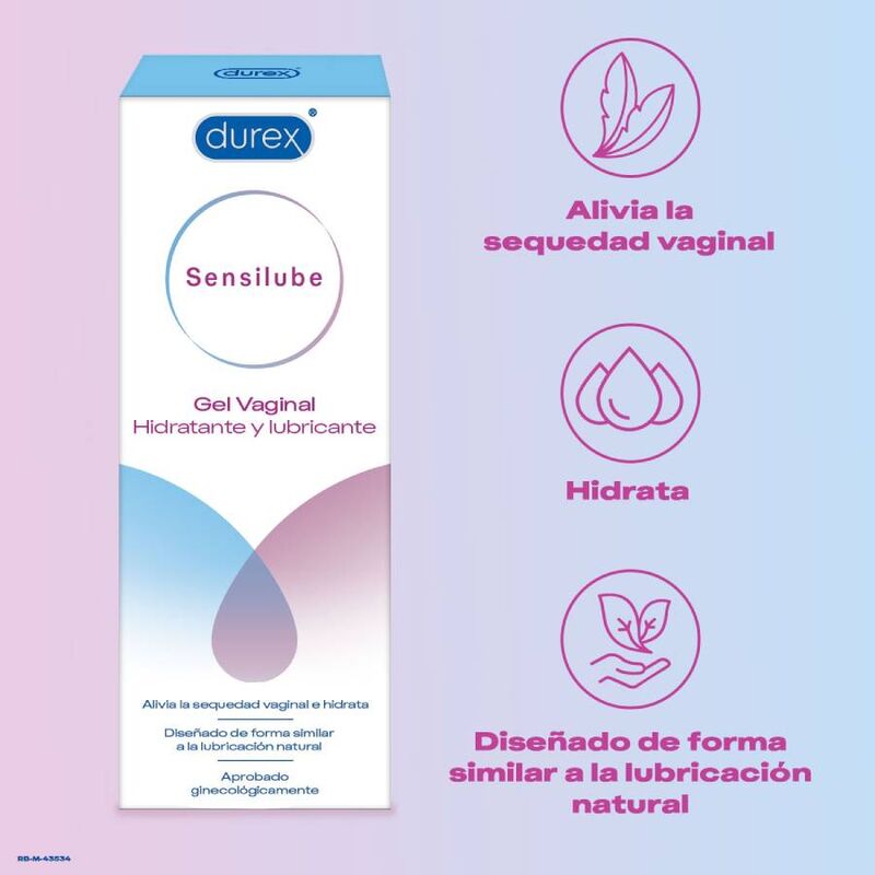 Lubrifiant Hydratant Sensilube Usage Quotidien Compatible Préservatifs 40 ml - Durex