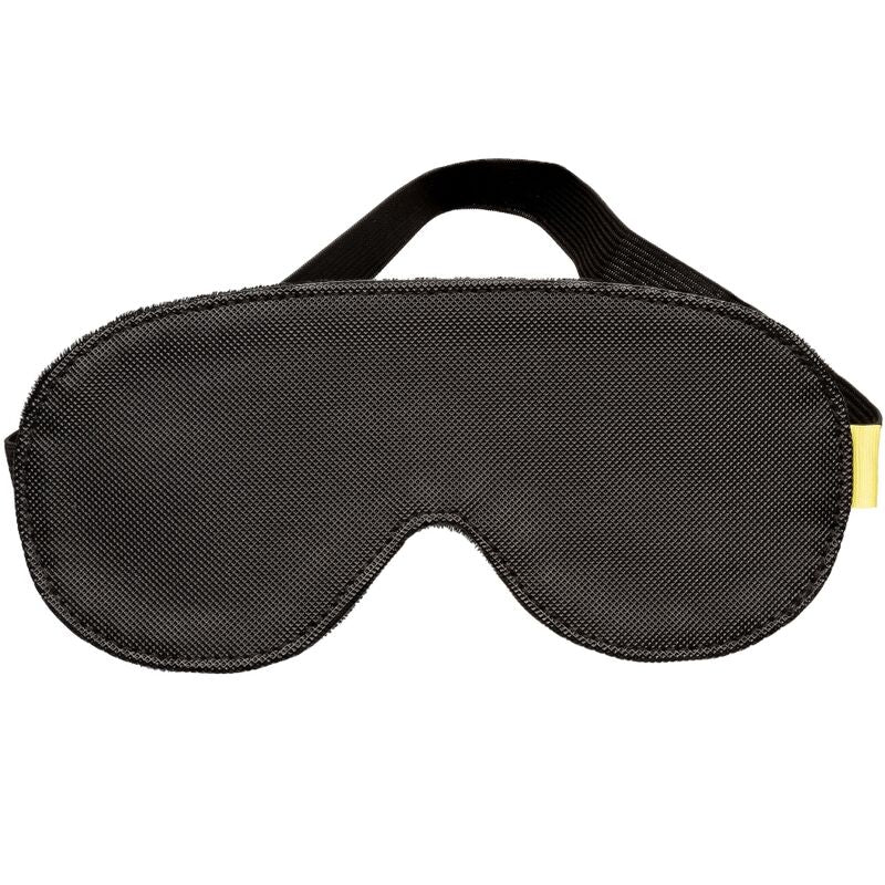 Masque BDSM Occultant Boundless Blackout Cuir Végétalien Extensible - CalExotics