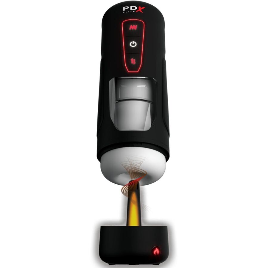 Masturbateur Automatique Milk Me Hotter Poussées Chaleur 10 Modes - PDX Elite