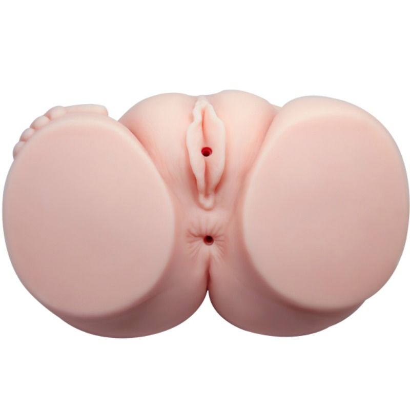Masturbateur Buste Double Vagin et Anus Vibrant Télécommande - Crazy Bull