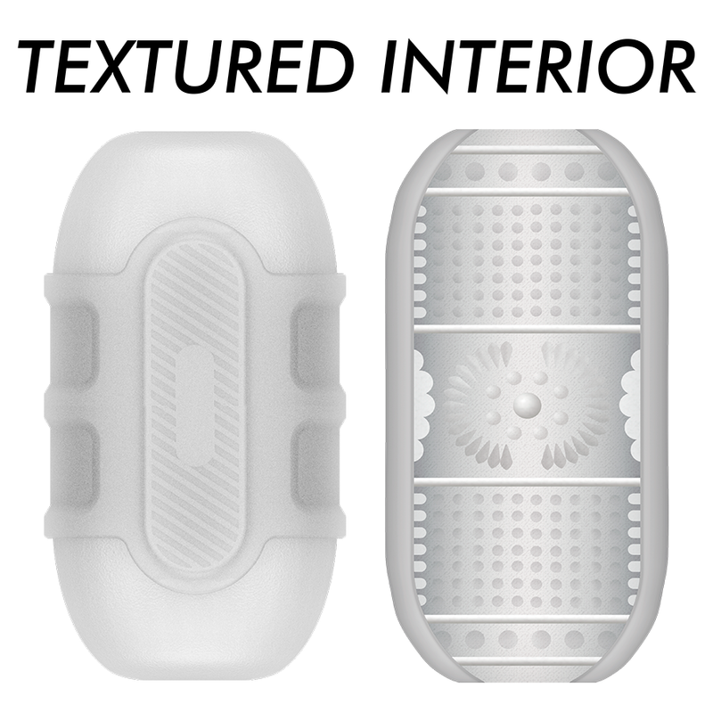 Masturbateur Double Entrée Turbo Vagin et Bouche Texturé - Jamyjob