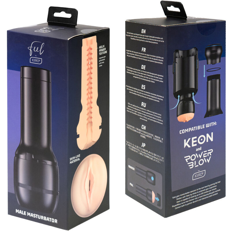 Masturbateur Feel Stroker Compatible Keon Gaine Texturée Réaliste - Kiiroo