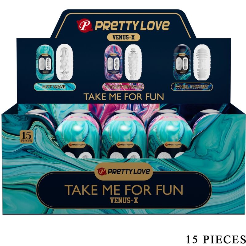 Masturbateur Homme Venus X Réversible Extensible 3 Tunnels - Pretty Love