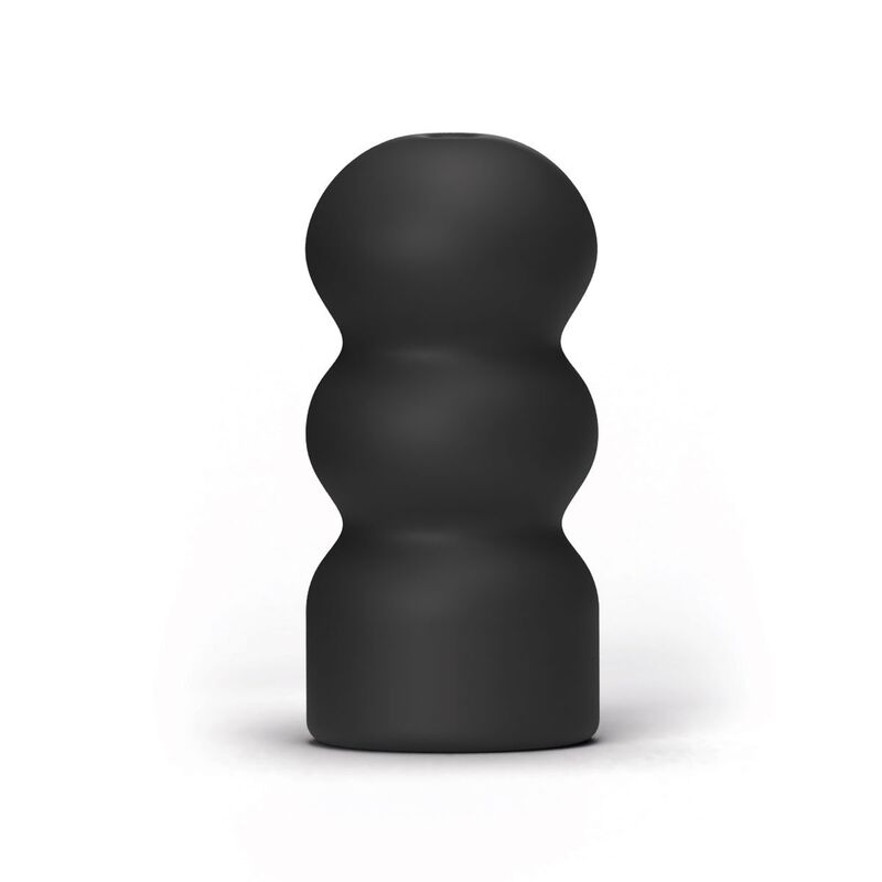 Masturbateur Pookie Design Artistique Intérieur Strié 17 cm - All Black