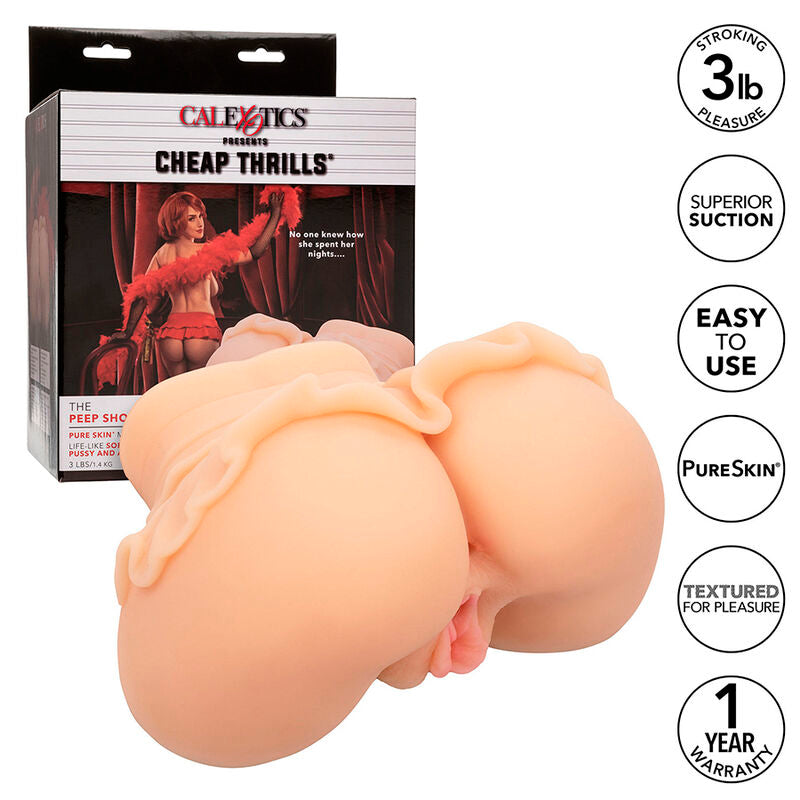 Masturbateur Réaliste Double Entrée The Peep Show Girl 1,4 kg - CalExotics